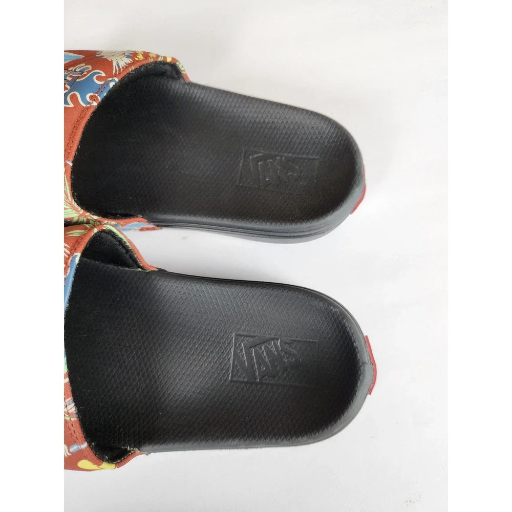 Vans Boys Slides La Costa Hawaii Tropical Print Sandals VN0A5HF5AN6 Kids 4